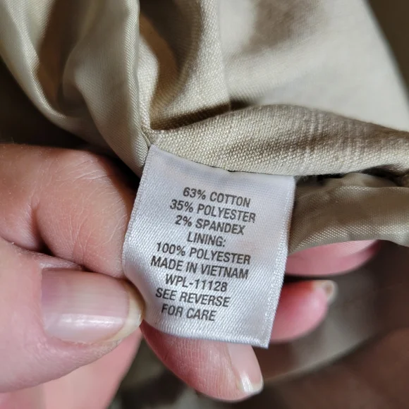 Roz & Ali tan cropped 3/4 sleeve open front blazer Size 1X - Picture 8 of 10